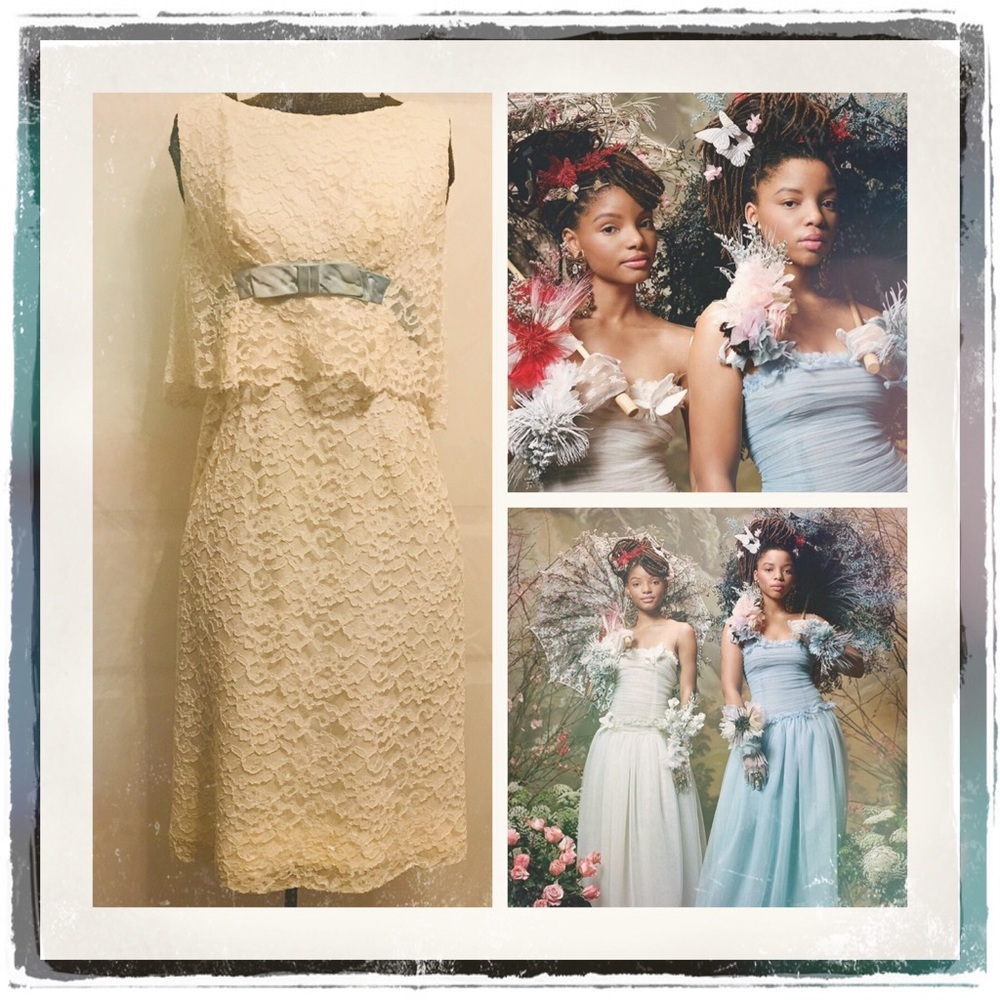 Vintage cream lace dress